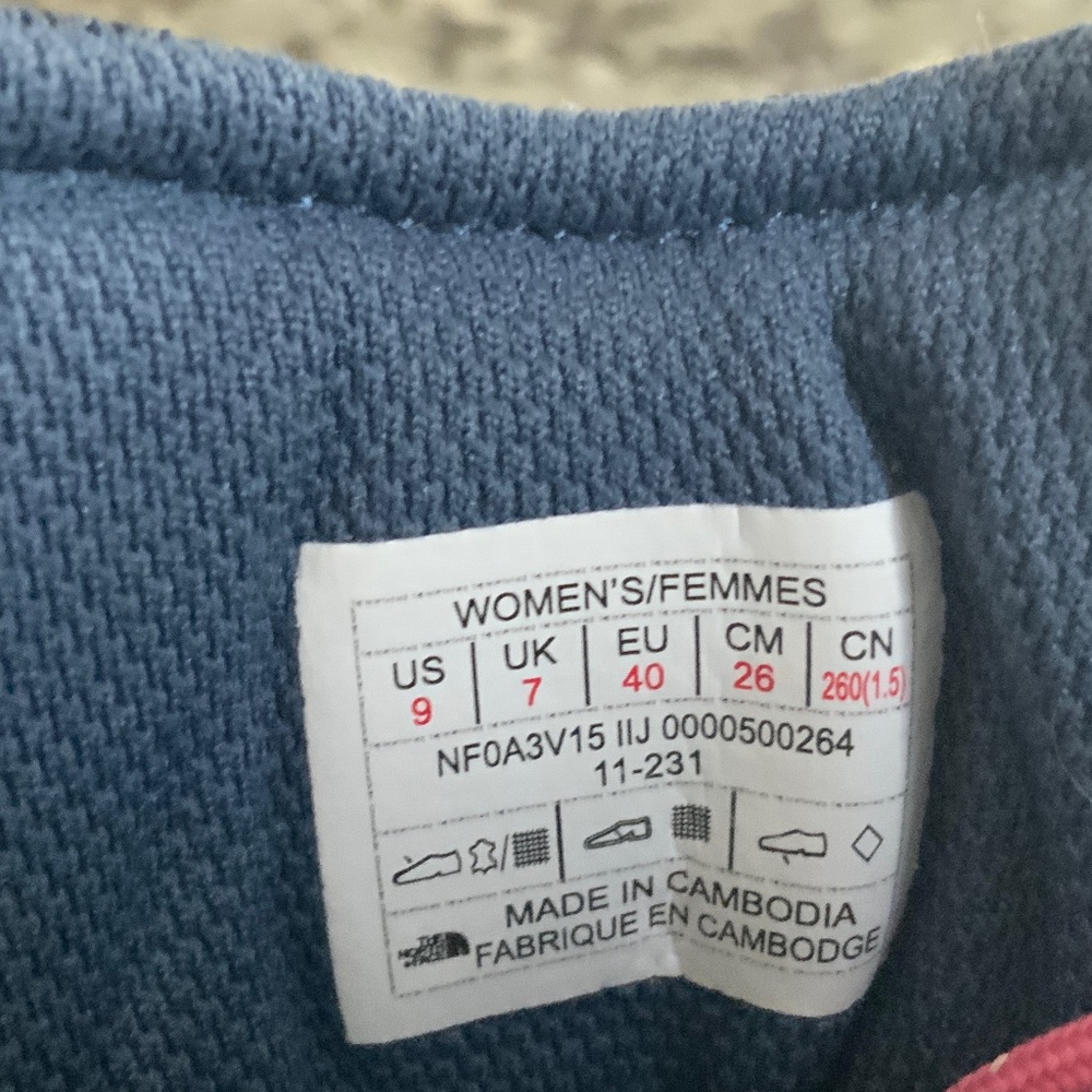 The North Face Truckee Mid Womens Hiking Boots Shady Blue/Tin Grey 9 - Picture 5 of 5